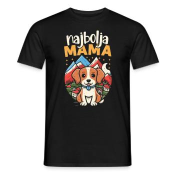 Najbolja maman I meilleur cadeau de fête des mères de maman - T-shirt homme - noir - Devant - AI Model Male 178 light (178cm)