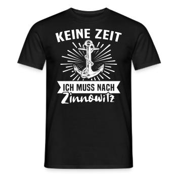 Zinnowitz Zinnowitzer - Männer T-Shirt - Schwarz - Vorne - AI Model Male 178 light (178cm)