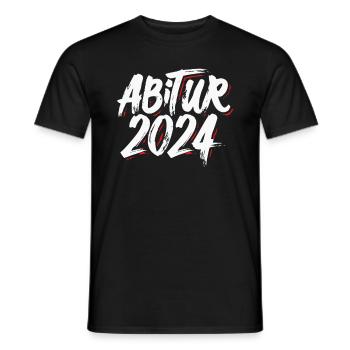 Abitur 2024 Abi Studium Abschlussklasse - Männer T-Shirt - Schwarz - Vorne - AI Model Male 178 light (178cm)