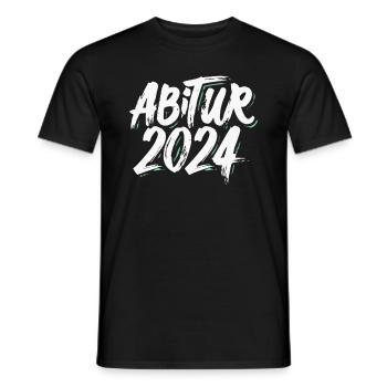 Abitur 2024 Abi Studium Abschlussklasse - Männer T-Shirt - Schwarz - Vorne - AI Model Male 178 light (178cm)