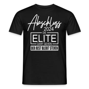 Abschluss 2024 - Männer T-Shirt - Schwarz - Vorne - AI Model Male 178 light (178cm)