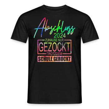 Abschluss 2024 - Männer T-Shirt - Schwarz - Vorne - AI Model Male 178 light (178cm)
