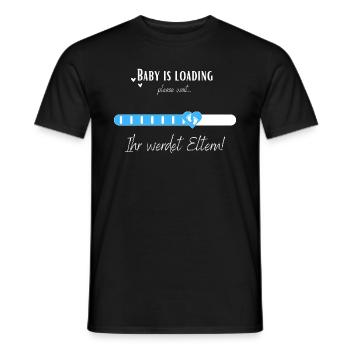 Baby is loading Ihr werdet Eltern! Schwangerschaft - Männer T-Shirt - Schwarz - Vorne - AI Model Male 178 light (178cm)