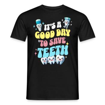 Zahnarzt Zahnpflege Zähne Dentist - Männer T-Shirt - Schwarz - Vorne - AI Model Male 178 light (178cm)