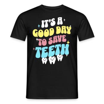 Dentiste Retro Zahnarzt - T-shirt homme - noir - Devant - AI Model Male 178 light (178cm)