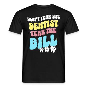 Zahnarzt Zahnpflege Dentist - Männer T-Shirt - Schwarz - Vorne - AI Model Male 178 light (178cm)