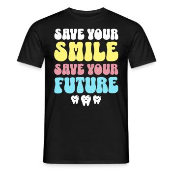 Zahnarzt Dentiste rétro - T-shirt homme - noir - Devant - AI Model Male 178 light (178cm)