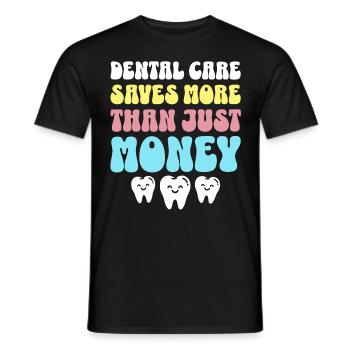 Zahnarzt Dentiste Soins dentaires - T-shirt homme - noir - Devant - AI Model Male 178 light (178cm)