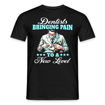 Zahnarzt Dentist - Men's T-Shirt - black - Front - AI Model Male 178 light (178cm)