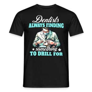 Zahnarzt Zahnpflege Dentist - Männer T-Shirt - Schwarz - Vorne - AI Model Male 178 light (178cm)