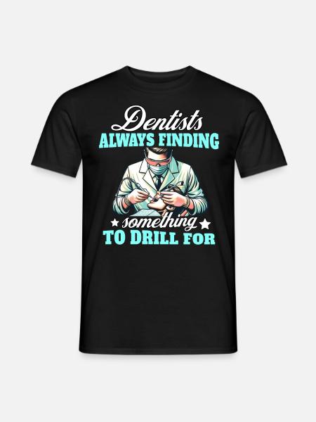 Zahnarzt Zahnpflege Dentist - Männer T-Shirt - Schwarz