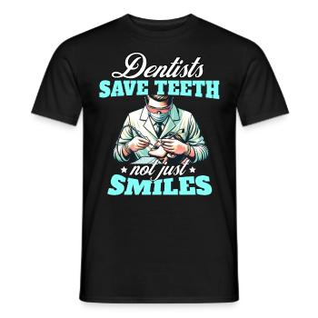 Zahnarzt Dentist - Men's T-Shirt - black - Front - AI Model Male 178 light (178cm)