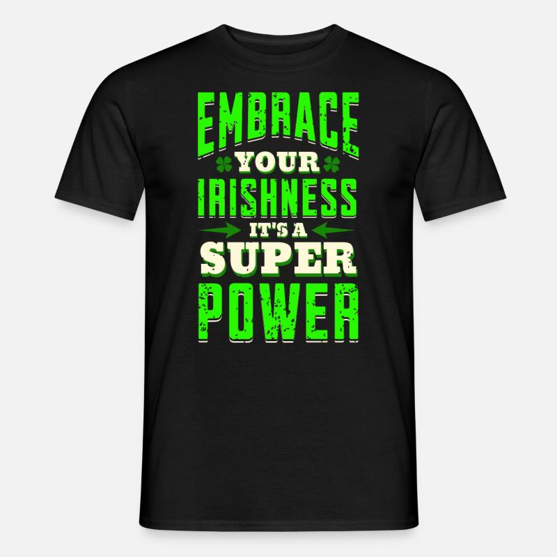 St. Patricks Day Irisch - Männer T-Shirt - Schwarz