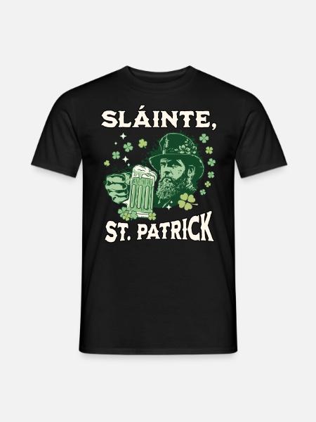 St. Patrick's Day Slainte - Men's T-Shirt - black