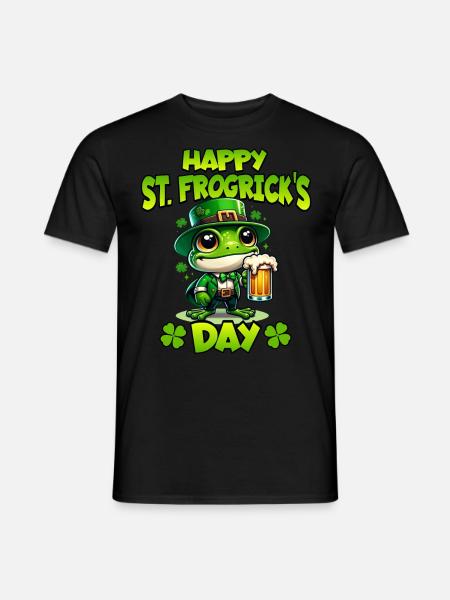 Frog Patrick's Day - Men's T-Shirt - black