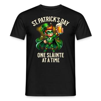 St. Patrick's Day - Men's T-Shirt - black - Front - AI Model Male 178 light (178cm)