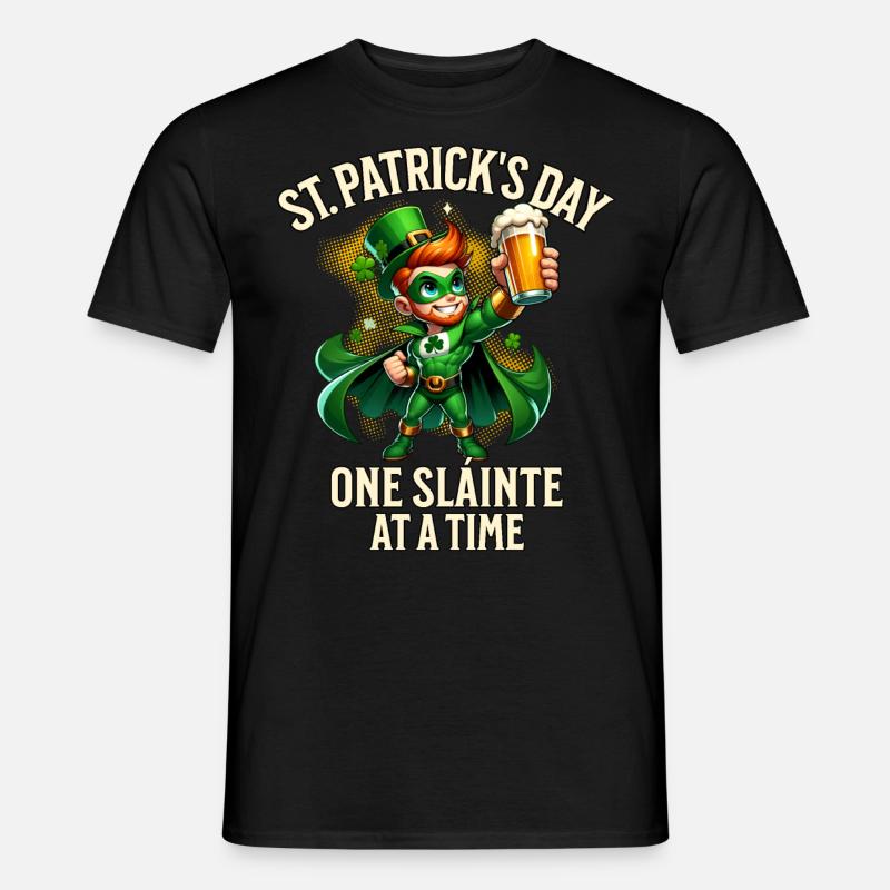 St. Patricks Day - Männer T-Shirt - Schwarz
