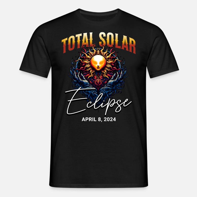 Solar Eclipse 2024 - Men's T-Shirt - black