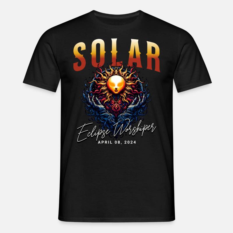 Solar Eclipse 2024 - Men's T-Shirt - black