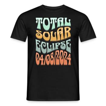 Solar eclipse - Men's T-Shirt - black - Front - AI Model Male 178 light (178cm)