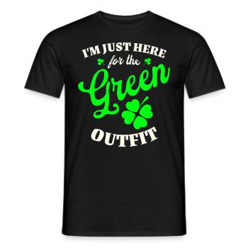Irlande Fête de la Saint-Patrick - T-shirt homme - noir - Devant - AI Model Male 178 light (178cm)