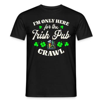 Irish Ireland St. Patrick's Day - Men's T-Shirt - black - Front - AI Model Male 178 light (178cm)