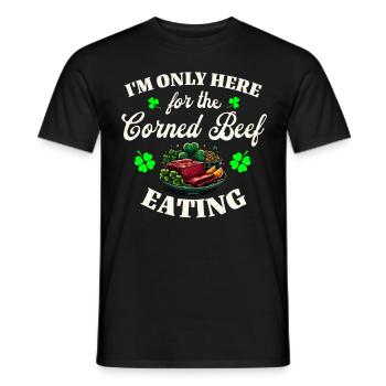 Irlande Fête de la Saint-Patrick - T-shirt homme - noir - Devant - AI Model Male 178 light (178cm)