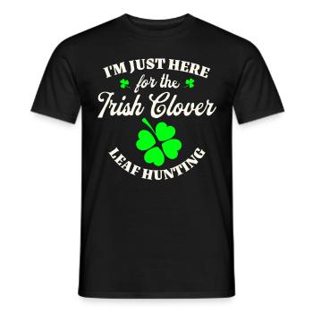 Irlande Fête de la Saint-Patrick - T-shirt homme - noir - Devant - AI Model Male 178 light (178cm)