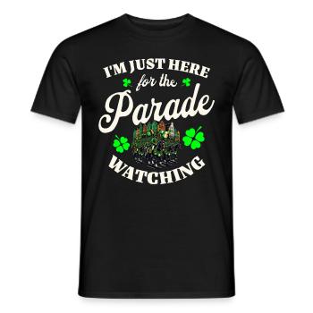 Irlande Fête de la Saint-Patrick - T-shirt homme - noir - Devant - AI Model Male 178 light (178cm)