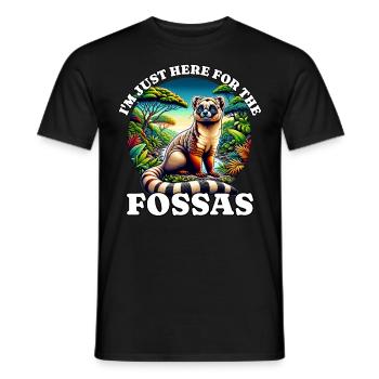 Fossa Madagascar Fossas - Männer T-Shirt - Schwarz - Vorne - AI Model Male 178 light (178cm)