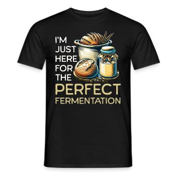 Sourdough Fermantation - Men's T-Shirt - black - Front - AI Model Male 178 light (178cm)