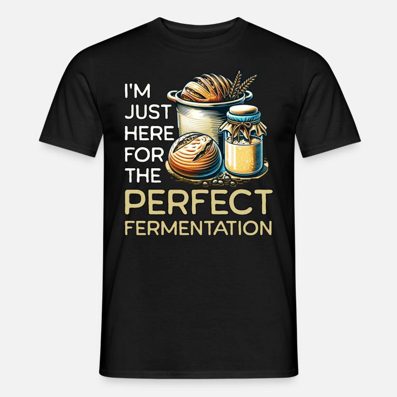Sauerteig Fermantation - Männer T-Shirt - Schwarz
