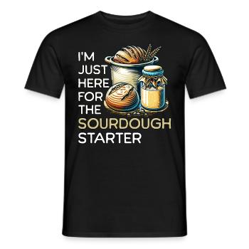 Sourdough Starter - Men's T-Shirt - black - Front - AI Model Male 178 light (178cm)