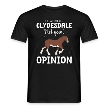 Clydesdale cavalier - T-shirt homme - noir - Devant - AI Model Male 178 light (178cm)