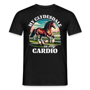 Clydesdale Cardio - T-shirt homme - noir - Devant - AI Model Male 178 light (178cm)