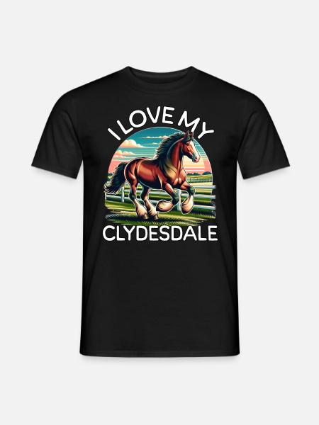 Clydesdale Love - Men's T-Shirt - black