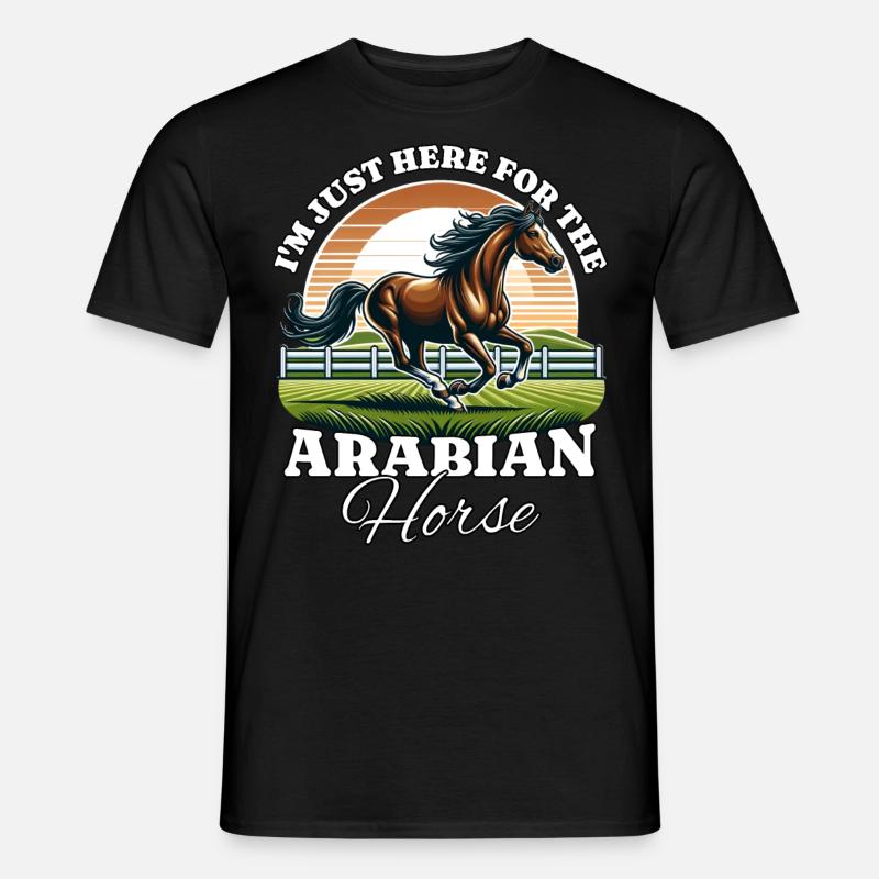 Arabian Pferd Reiter - Männer T-Shirt - Schwarz