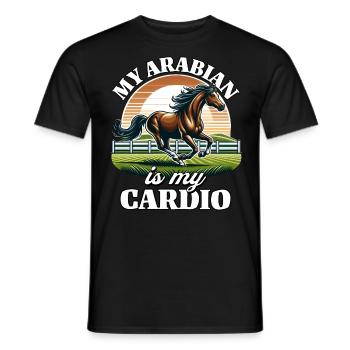 Araber Cardio - Männer T-Shirt - Schwarz - Vorne - AI Model Male 178 light (178cm)