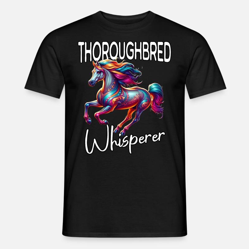 Thoroughbred Flüsterer - Männer T-Shirt - Schwarz