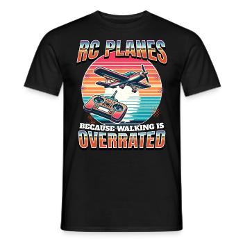 Model Airplane Model Airplane RC Airplane - Men's T-Shirt - black - Front - AI Model Male 178 light (178cm)