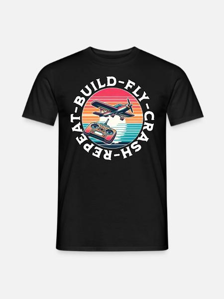 Model Airplane RC Airplane - Men's T-Shirt - black