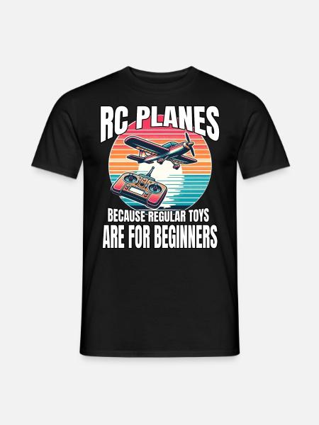Modellflieger RC Flugzeug - Männer T-Shirt - Schwarz
