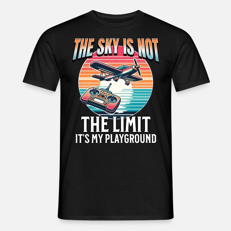 RC Flugzeug - Männer T-Shirt - Schwarz
