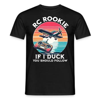 Model Airplane Model Airplane RC Airplane - Men's T-Shirt - black - Front - AI Model Male 178 light (178cm)