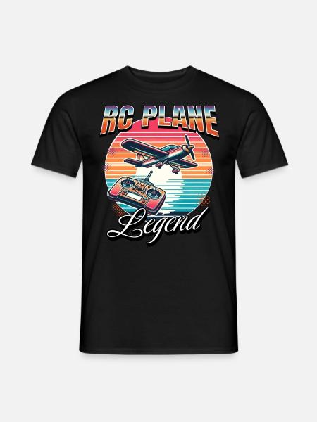 Modellflugzeug RC Flugzeug - Männer T-Shirt - Schwarz