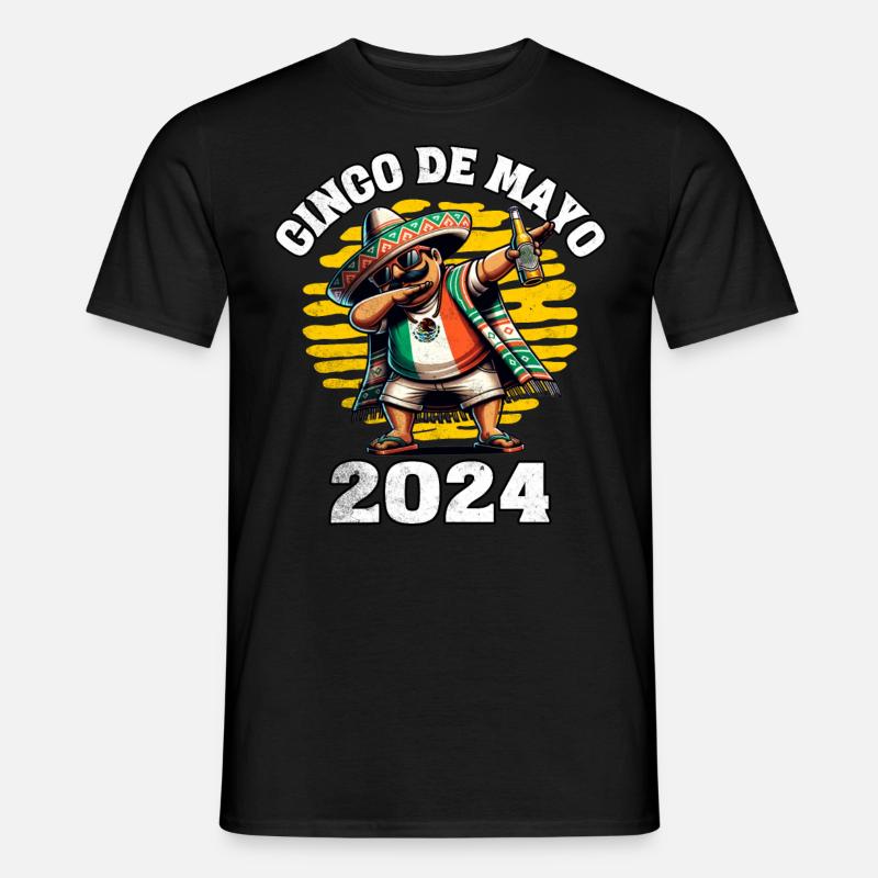 Cinco De Mayo 2024 - Männer T-Shirt - Schwarz