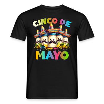 Cinco De Mayo Mayonnaise - Men's T-Shirt - black - Front - AI Model Male 178 light (178cm)