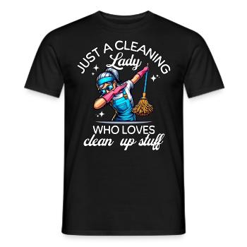 Femme de ménage - T-shirt homme - noir - Devant - AI Model Male 178 light (178cm)