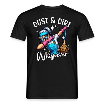 Cleaner Whisperer Cleaning Lady - Men's T-Shirt - black - Front - AI Model Male 178 light (178cm)