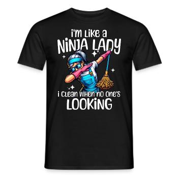 Nettoyeur - T-shirt homme - noir - Devant - AI Model Male 178 light (178cm)